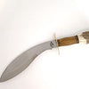 Kukri knife made in Argentina, with Deer and wood handle 14.06" collectible (AISI 420 MoV stainless steel) (Deer Mix)