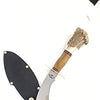 Kukri knife made in Argentina, with Deer and wood handle 14.06" collectible (AISI 420 MoV stainless steel) (Deer Mix)