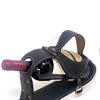 Leather wine bottle holders Handcrafted leather made in Argentina (Black)