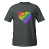 Short-Sleeve Unisex T-Shirt. Unisex short-sleeved t-shirt. Printed shirts. Trans Pride Cotton. Short sleeve. GAY heart community