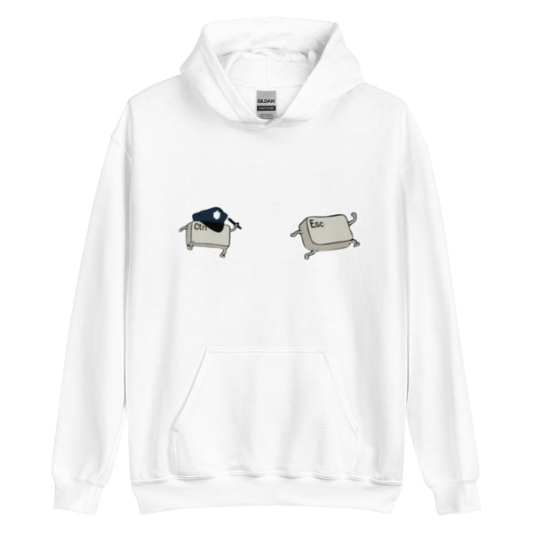 Unisex Hoodie Sweatshirt, Soft Cotton-Blend Plain Casual Hoodies, Funny Image Printed Sweatshirt, Geek print Hoodie, Control Scape.