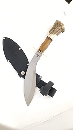 Kukri knife made in Argentina, with Deer and wood handle 14.06