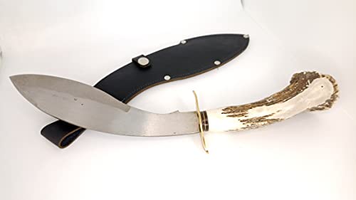 Kukri knife made in Argentina, with Deer and wood handle 14.06